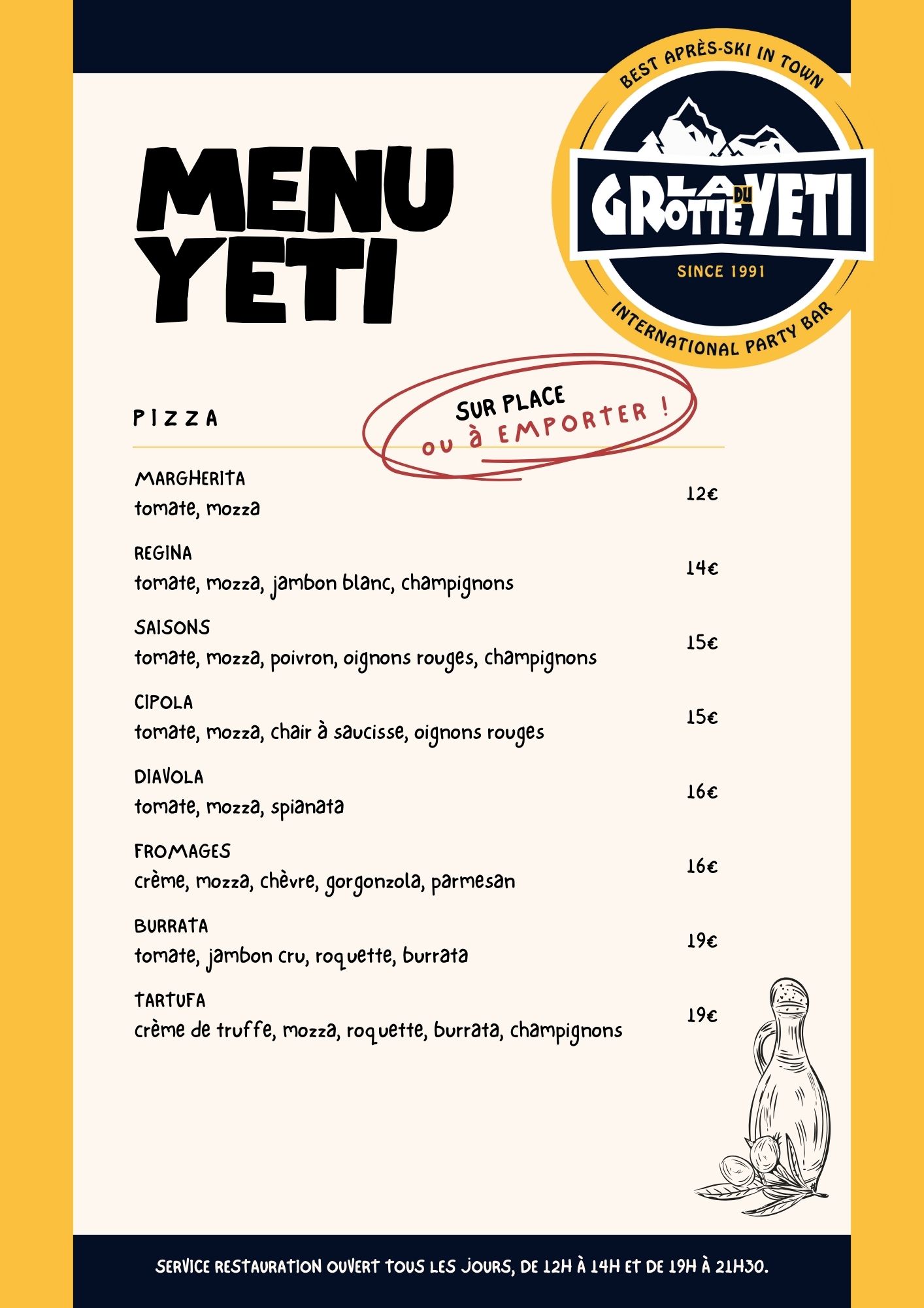 Menu Pizza Fr 2026